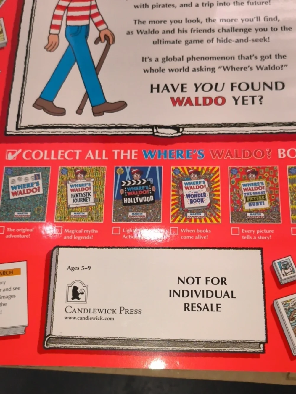 Where's Waldo? Martin Handford Paperback Book Lot of 6 w/Puzzles
